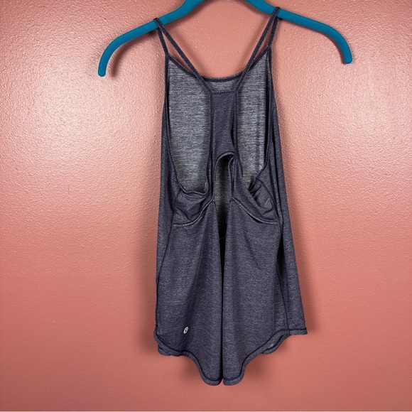 Lululemon Fast As Light Singlet Heathered Midnight Purple Size 6 - Picture 5 of 7